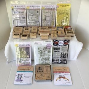 Rubber stamp and clear stamp lot stampin’Up & more